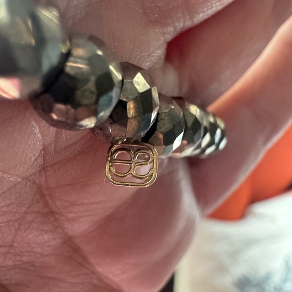 Sydney Evan Beaded Pyrite and 14k Gold/Diamond Butterfly Charm Bracelet. - Picture 8 of 12